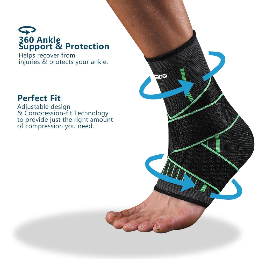 Adjustable Elastic Ankle Brace Compression Foot Support