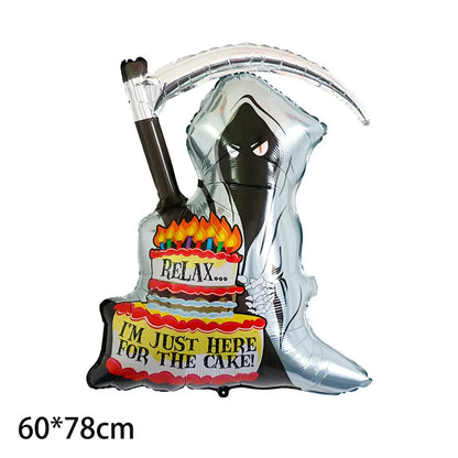 Halloween Decoration Balloons Foil Pumpkin Ghost Dead Tree Witch Mummy Bat Spider Balloon