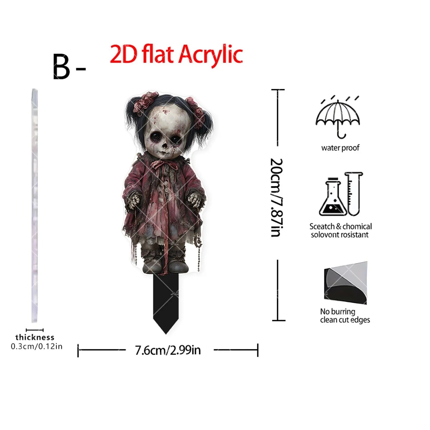 Halloween Scary Yard Decoration, Scarecrow Decor Horror