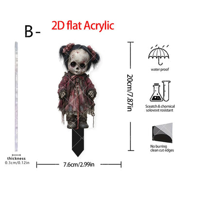 Halloween Scary Yard Decoration, Scarecrow Decor Horror
