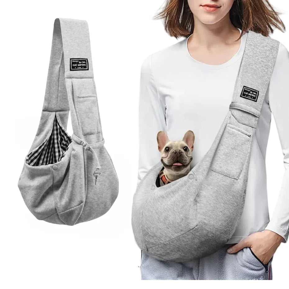 Cotton Comfortable Dog Bag Pet Out Crossbody Shoulder Bag Outdoor