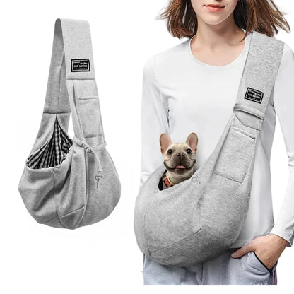 Cotton Comfortable Dog Bag Pet Out Crossbody Shoulder Bag Outdoor