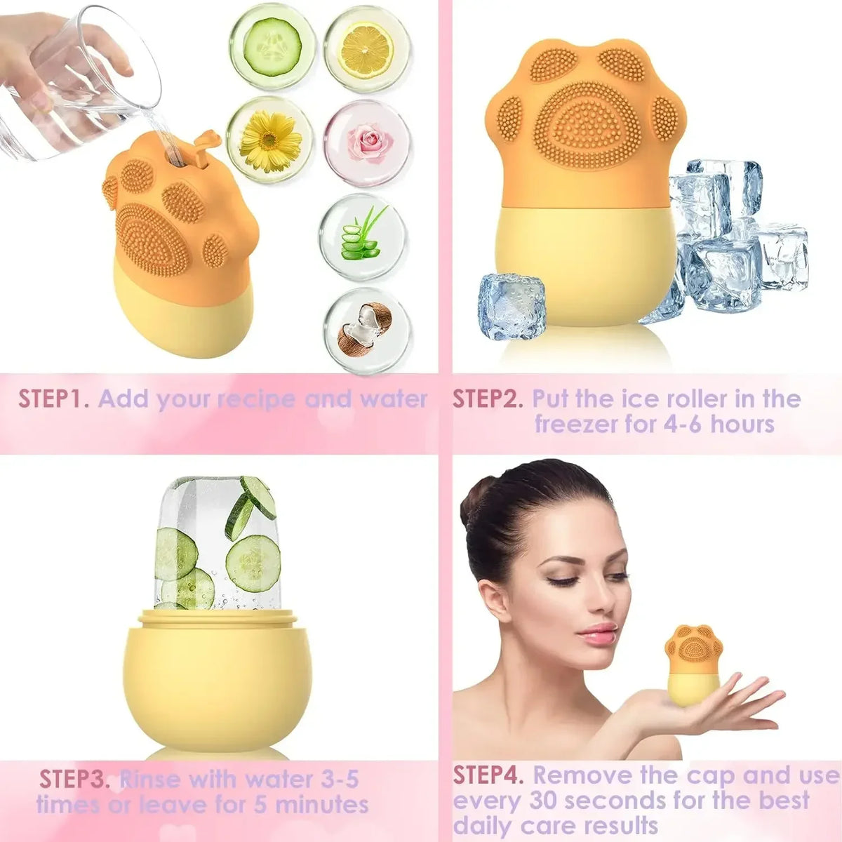 Beauty Facial Massager Apply Face Ice Tray Puffiness