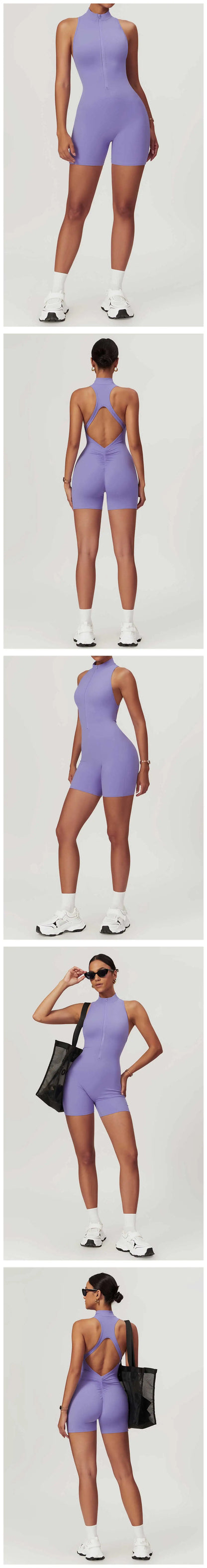 Scrunch Sports Overalls Gym Jumpsuit Women's Fitness