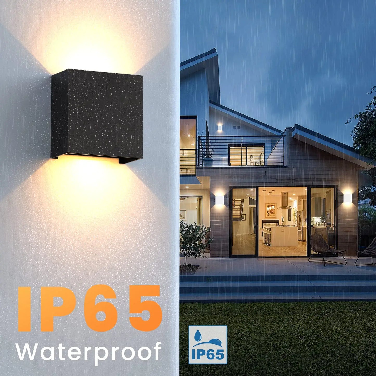 LED Wall Sconces 6W Modern Indoor Outdoor IP65 Wall Lamp