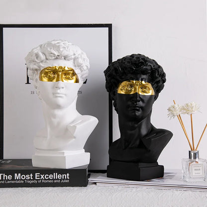Home Decoration David Head Resin Statues Statues