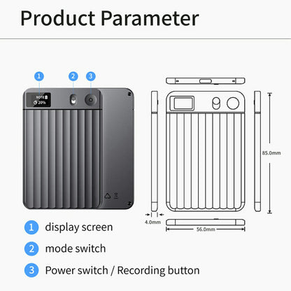 AI7 AI Voice Recorder AI Notetaking Device for Meetings Lectures