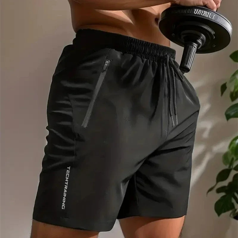 Summer Shorts Men Gym Sport Running Squat Fitness Workout