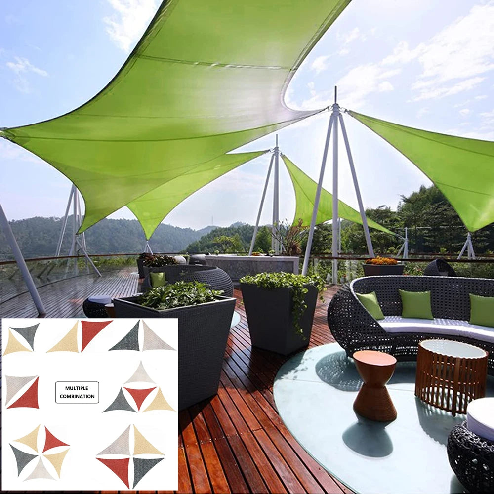 Waterproof Sun Shelter Triangle Sunshade Protection Outdoor