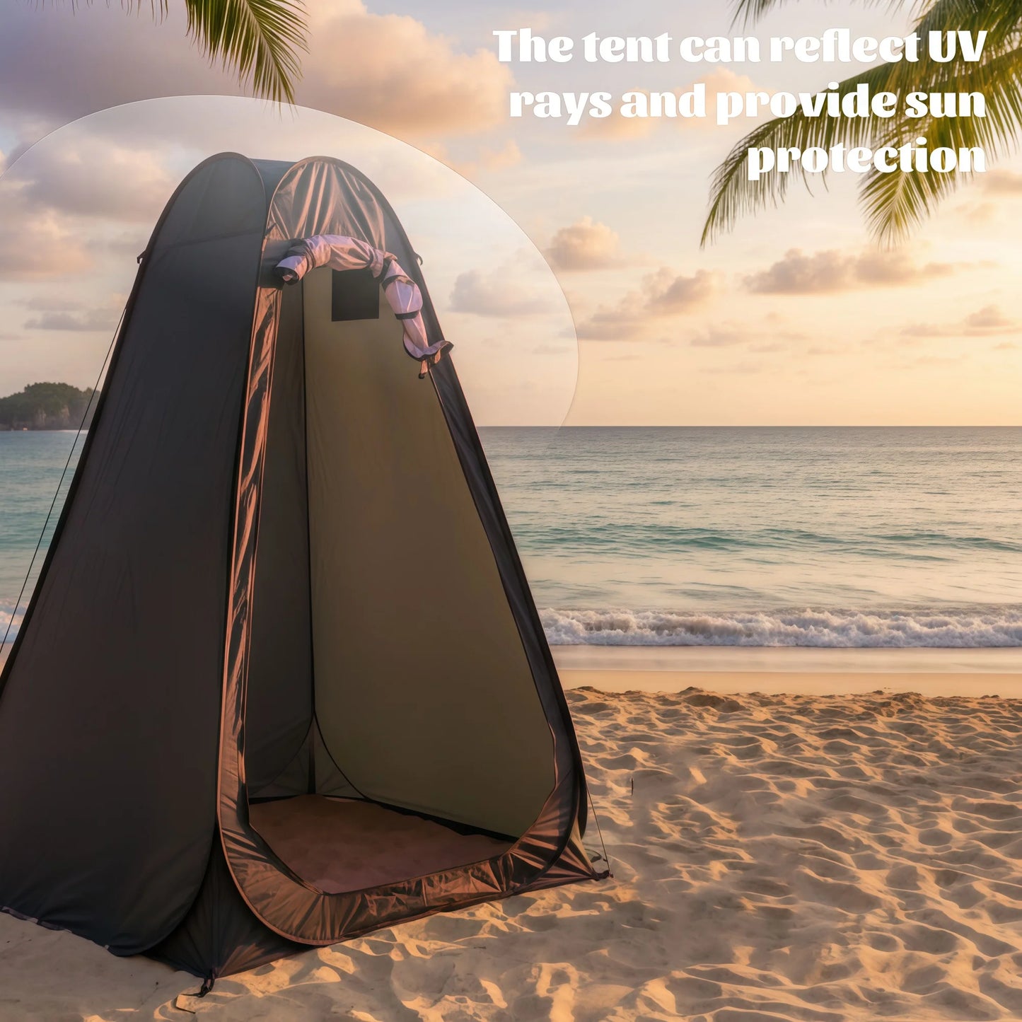 Pop-Up Portable Privacy Tent Outdoor Shower Tent