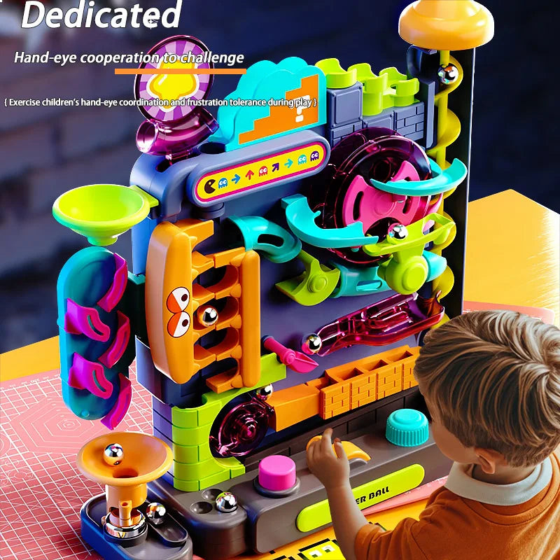 Educational Montessori Toy Multi-Layer Track Adventure