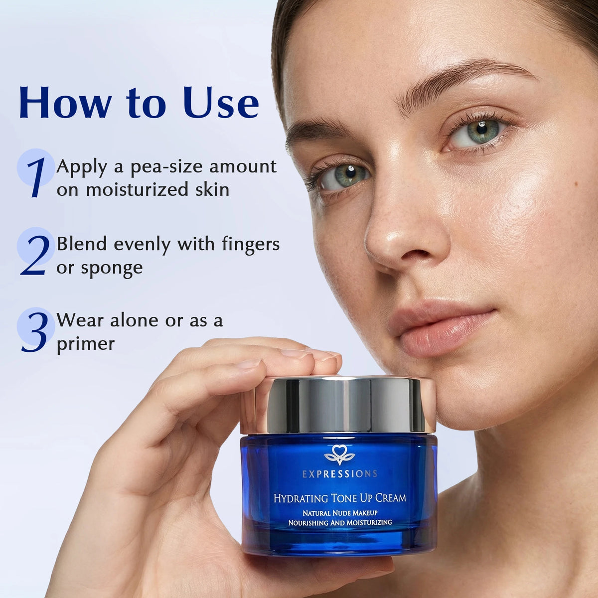 EXPRESSIONS Tone-Up Face Cream – Hydrating Niacinamide Formula