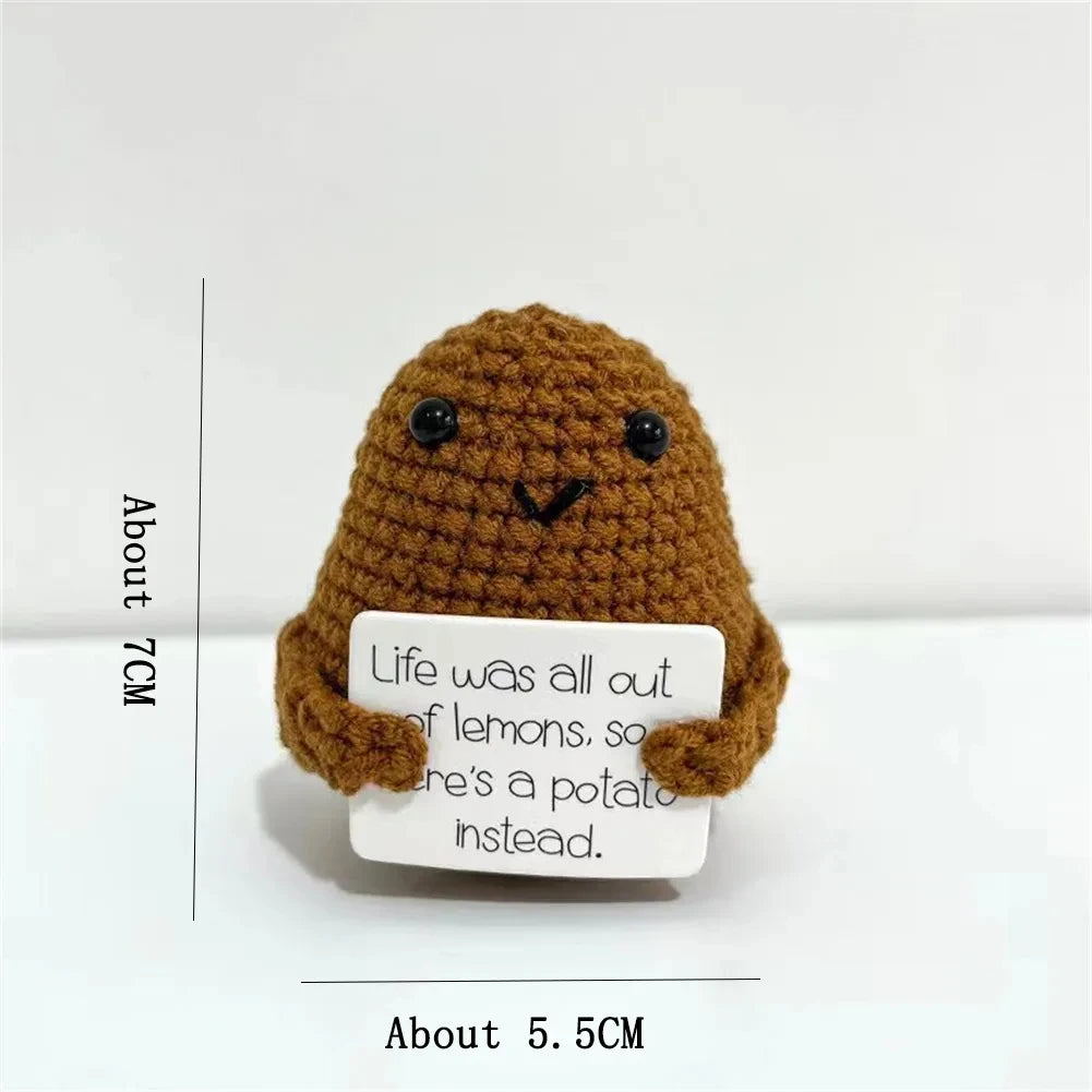 Positive Energy Potato Doll Home Decoration Mini Plush Knitting Wool