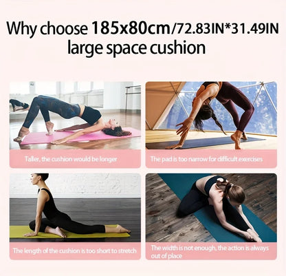 10/Thick NBR Yoga Mats Anti-slip Sport Fitness Mat Blanket