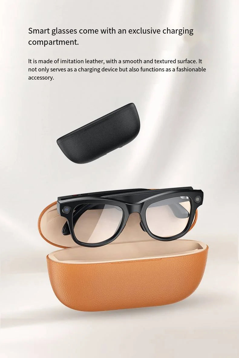 HOMEFISH M02 AI Smart Glasses with 4K Camera Bluetooth