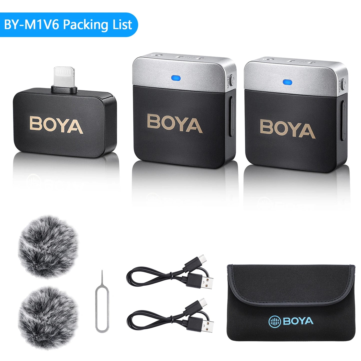 BOYA BY-M1V Wireless Lavalier Microphone