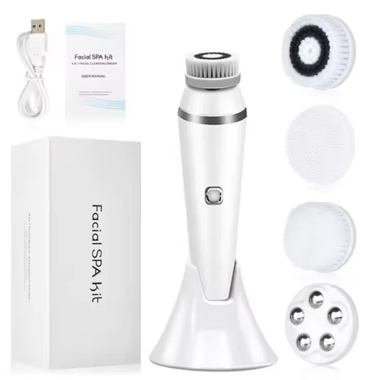 4 in 1 Electric Facial Cleansing Brush Sonic Skin Care