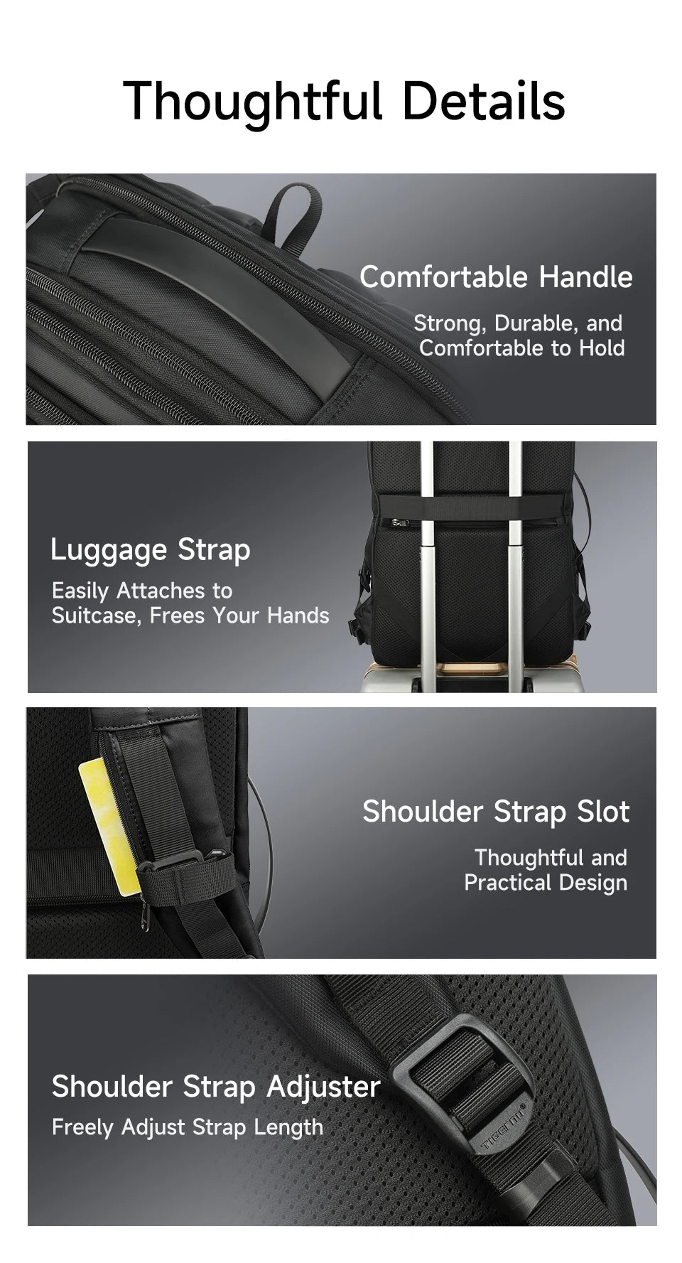 Tigernu Vacuum Compression Backpacks Men Travel