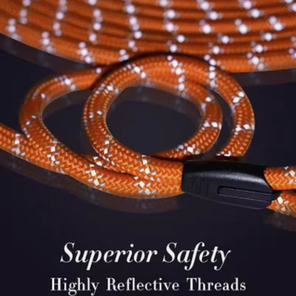Soft Padded Reflective Long Dog Leash in Multiple Lengths