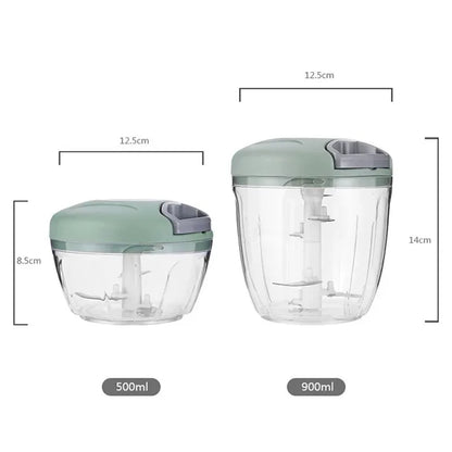 Manual Meat Mincer Garlic Chopper Rotate Garlic Press
