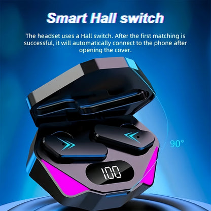 X15 TWS Wireless Bluetooth Headset LED Display Gamer