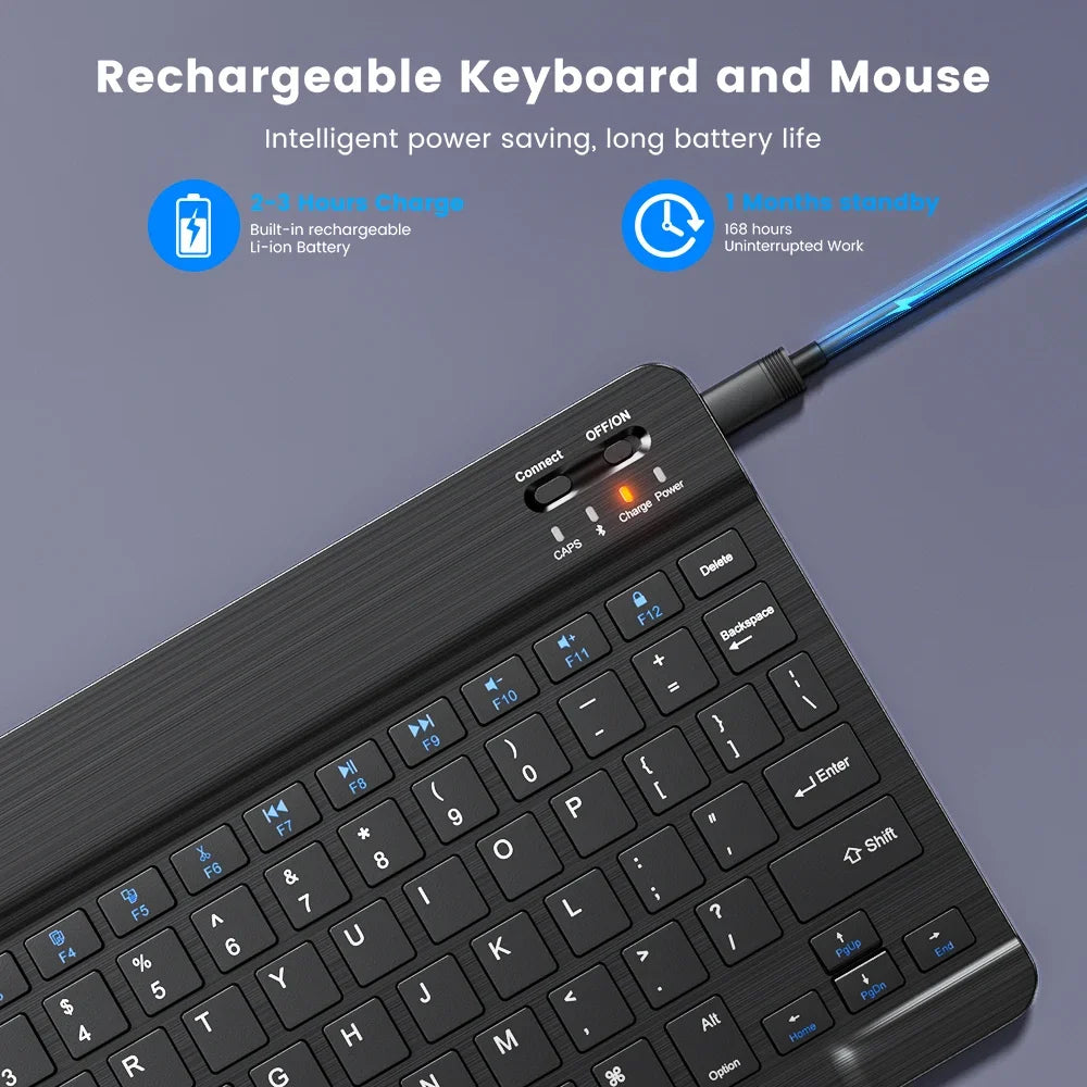 Ultra-Slim Bluetooth-compatible Keyboard Portable Mini Wireless
