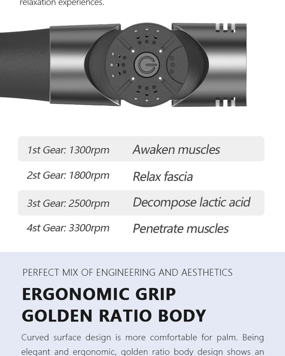 BOOSTER Pro 3 Deep Tissue Massage Gun Muscle Stimulator