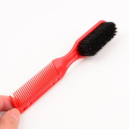 Double-sided Comb Brush Black Small Beard Styling Brush