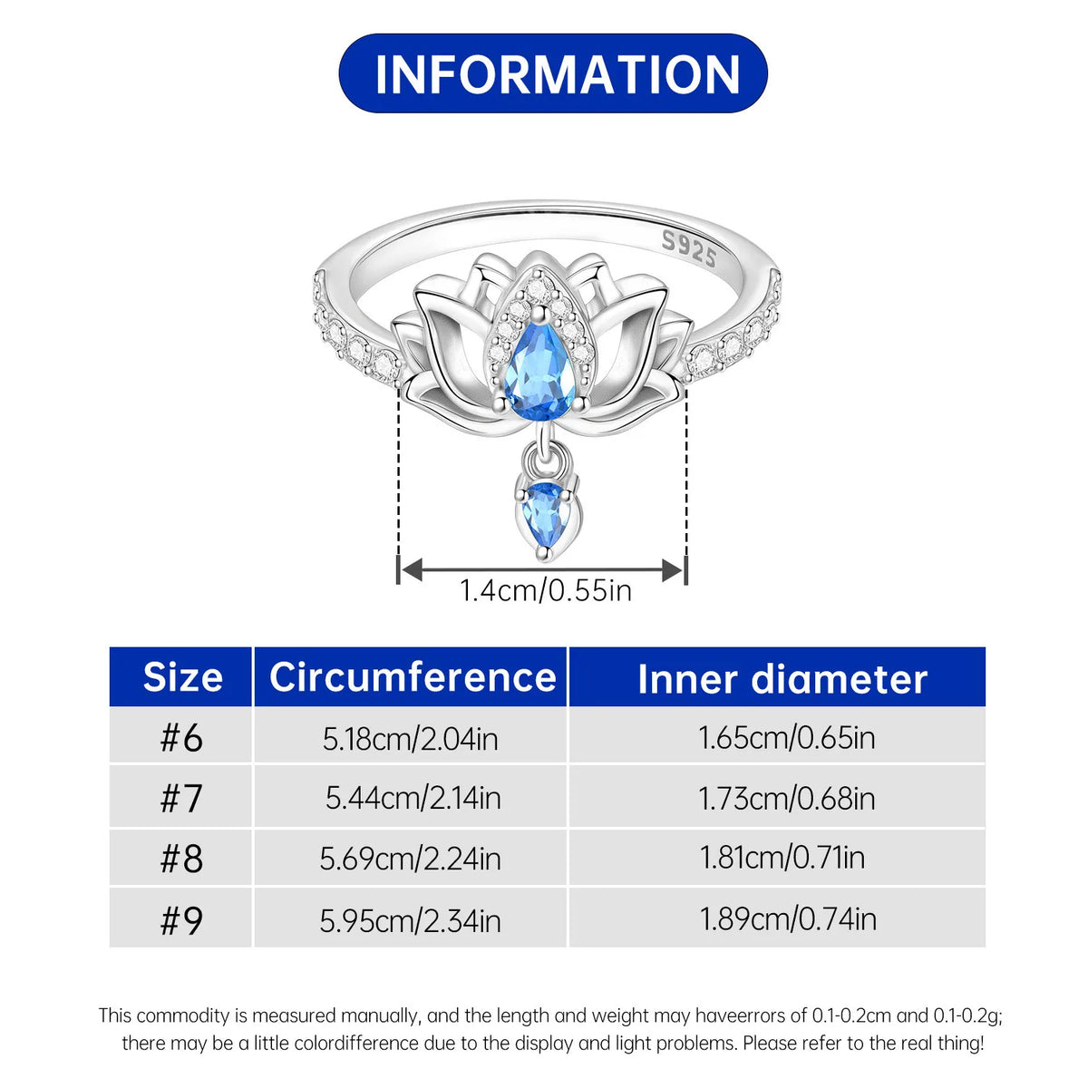 925 Sterling Silver Three-Ring Stackable Ring for Women