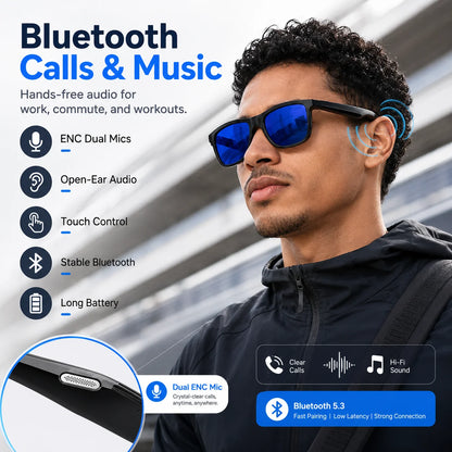 New Bluetooth Audio Smart Glasses AI Translation Auto