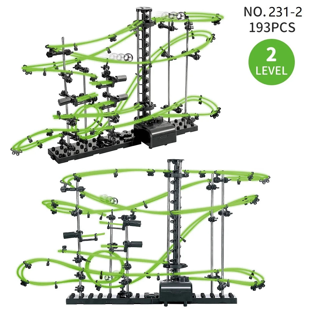 Luminous Spacerail Rollercoaster Ball Marble