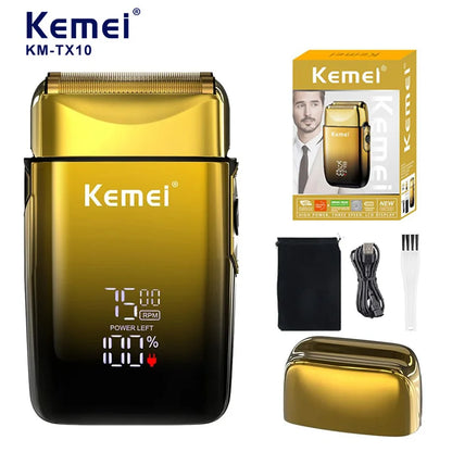 Kemei KM-TX10 USB Charging Electric Shaver For Men