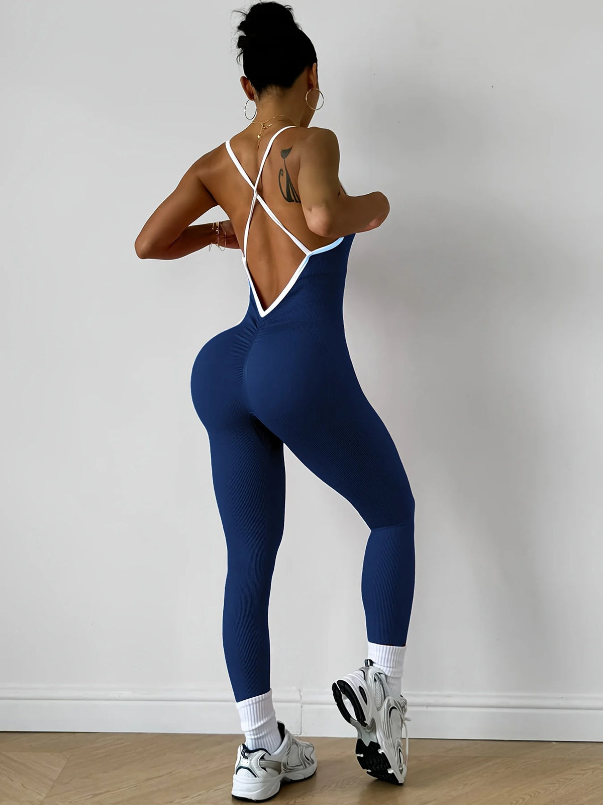 Girls Pink Sports Jumpsuit Running One Piece Bodysuit