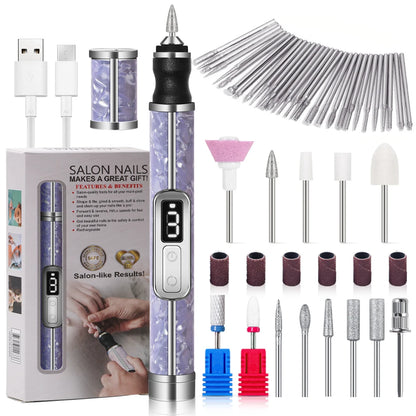 Cordless Electric Nail File Set 4 Adjustable Speeds