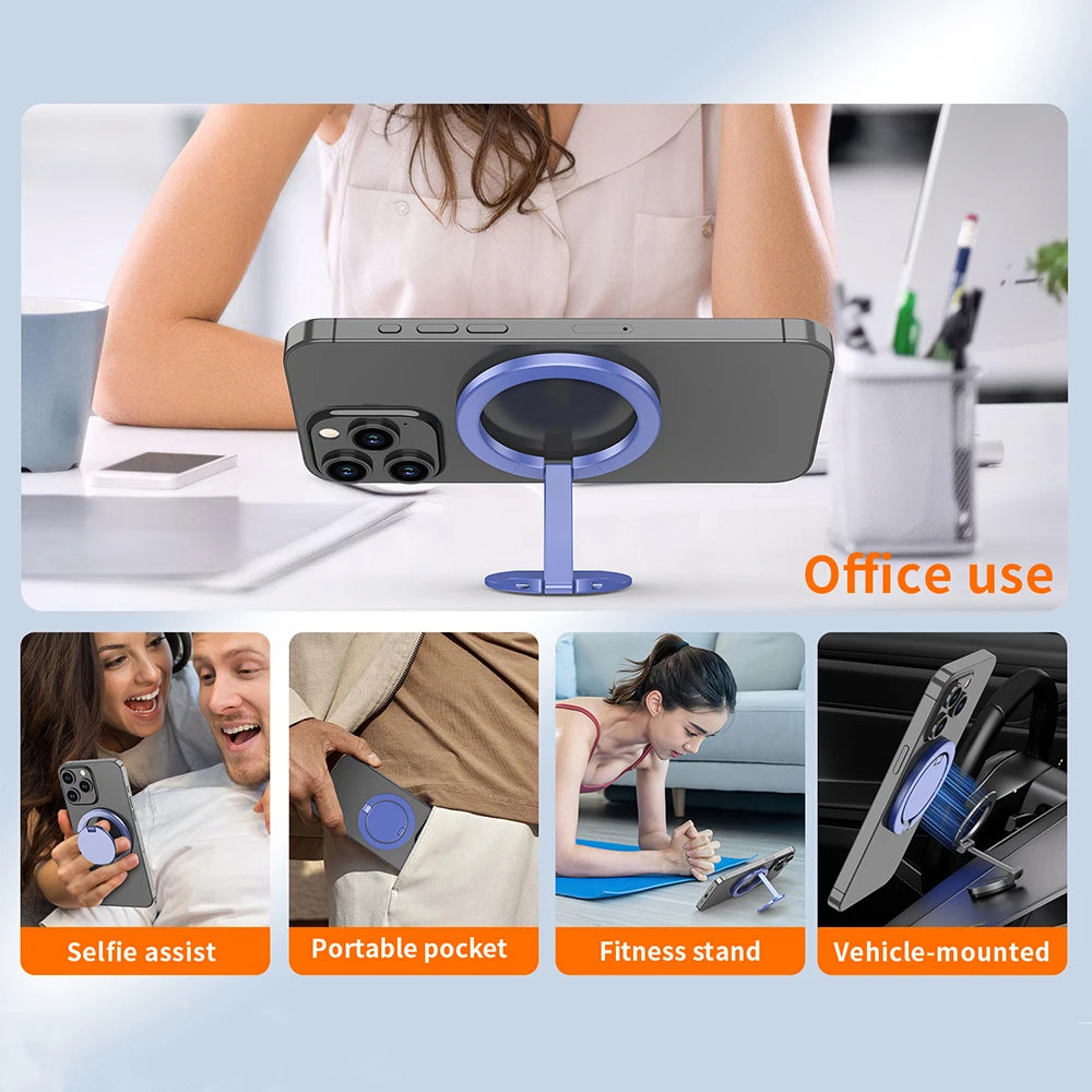Stand For Tablet Magnetic 3 Sections Simplicity Ring Phone