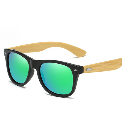 Sunglasses Men Wood Bamboo Polarized UV400 Retro Vintage