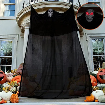 3.5M Halloween Hanging Skull Ghost Haunted House Decoration With LED