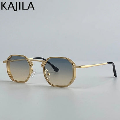 Small Frame Hexason Steampunk Sunglasses Men