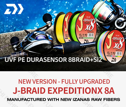 Original X8DAIWA-J Braided Expedition 8 strands Fishing Line