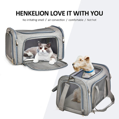 Dog Carrier Bag Soft Side Backpack Cat Pet Carriers