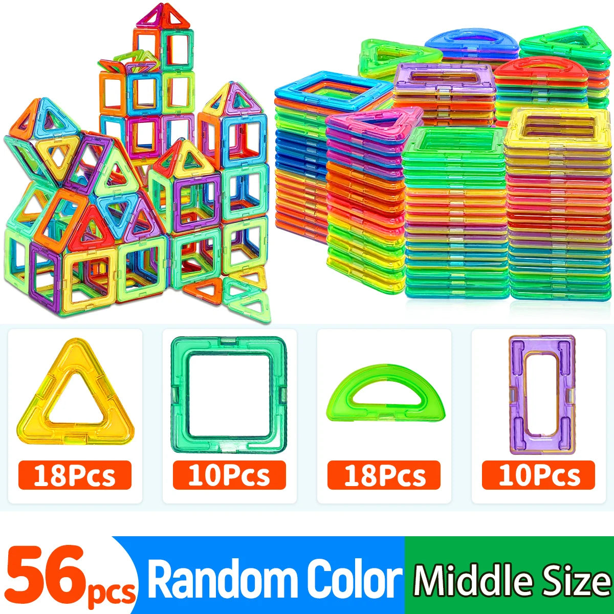Magnetic Building Blocks DIY Learning Educational Magnet Toys