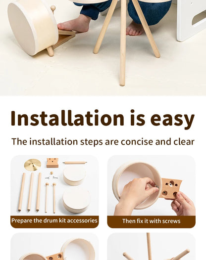 Kids Drum Set Musical Toys for Boy Girl Music Toys