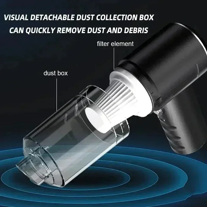 Wireless Car Vacuum USB Charging Wet Dry Dual-use Cleaner