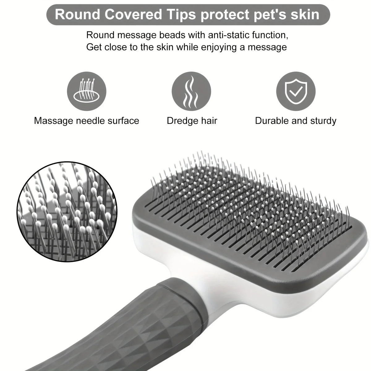 Self-cleaning Pet Hair Remove Comb Cat Slicker Brush