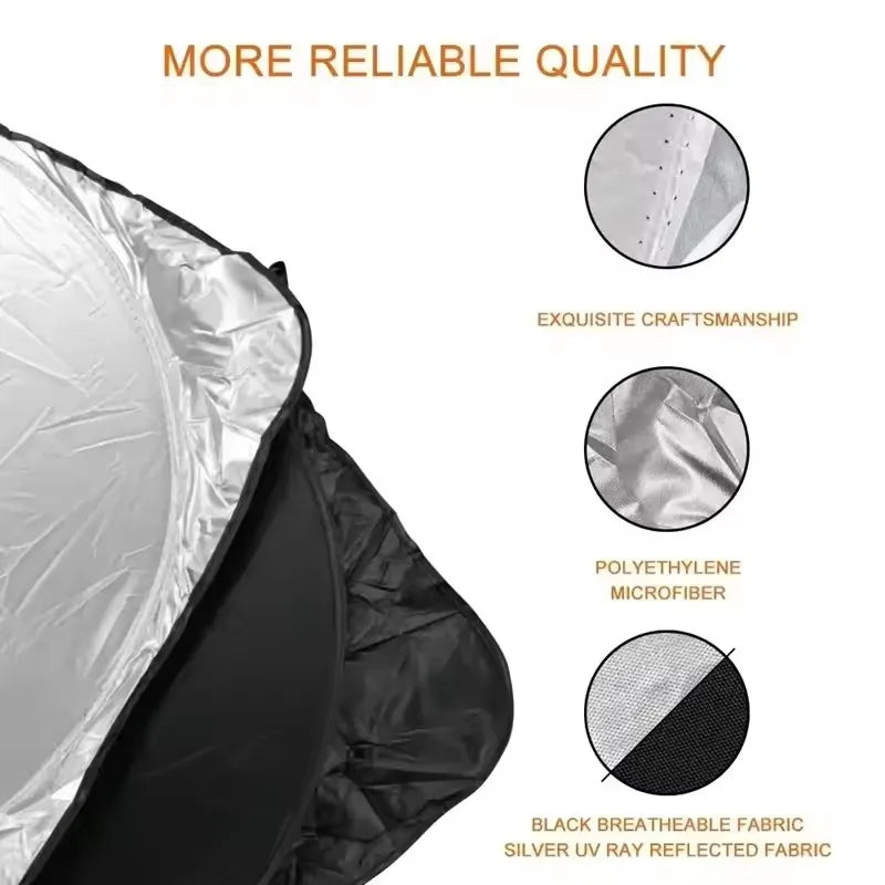 Car Windshield Sun Shade Foldable Aluminum Foil Sun Visor