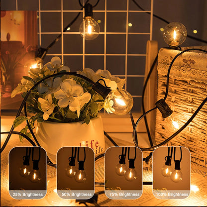 Garland String Lights LED Outdoor Patio String Lights