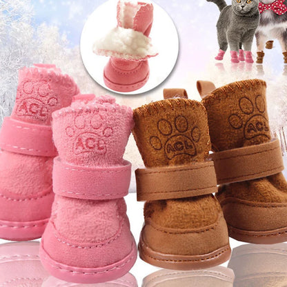 Pet Shoes Winter Warm Shoes Walking Sneakers