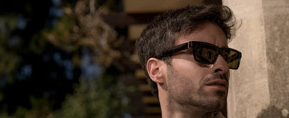 Retro Rectangle Sunglasses for Men Women Polarized