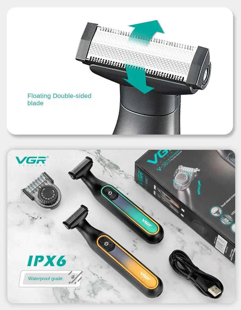 VGR Razor Professional Shaver Portable Body Hair Trimmer