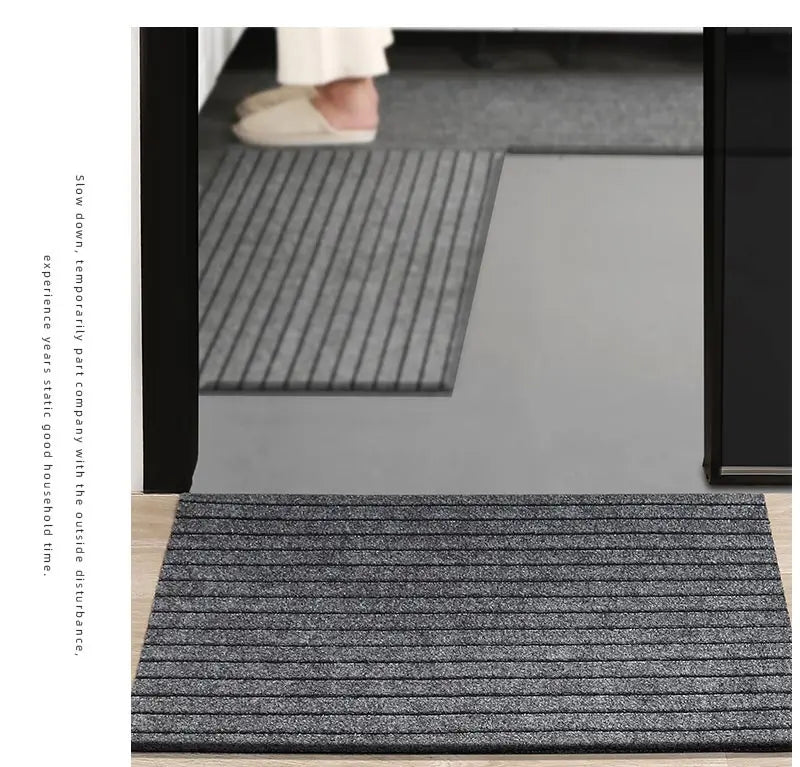 Large sized striped rubber bottom corridor carpet carp
